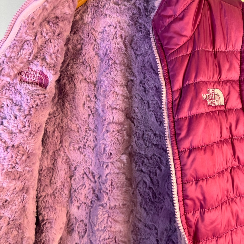 The North Face Magenta Reversable Puffer Vest - Picture 8 of 11